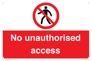 No unauthorised access